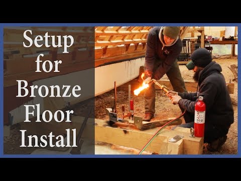 Acorn to Arabella - Journey of a Wooden Boat - Episode 64: Setup for Bronze Floor Installation
