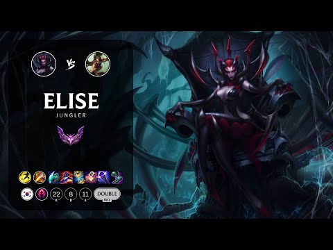 Elise Jungle vs Nidalee - KR Master Patch 13.11