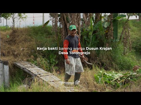 Kerja bakti masyarakat Dusun Krajan