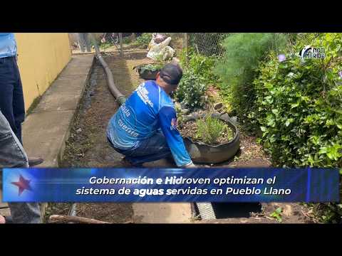 ‎💧 Gobernación e Hidroven optimizan el sistema de aguas servidas en Pueblo Llano