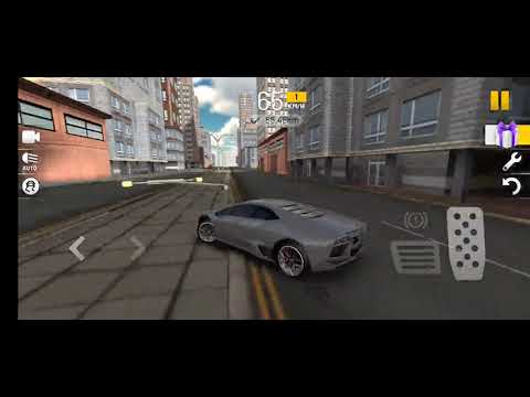 Jugando con coche  lamborghini - Simulador - Juego de carros