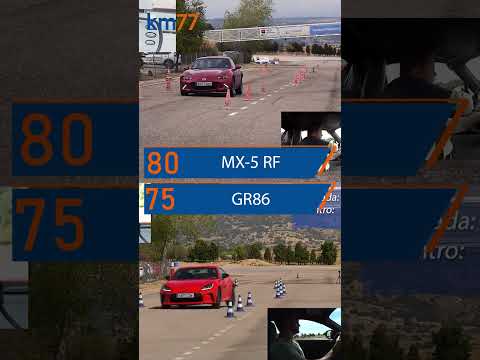 Toyota GR86 vs MX-5 RF #esquiva77 #shorts