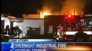 preview picture of video 'Franklin industrial fire'
