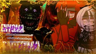 😈 Hazbin Hotel (AU) Reagindo ao Rap Sua Agonia | Springtrap/William Afton (FNaF) | Enygma 🩸
