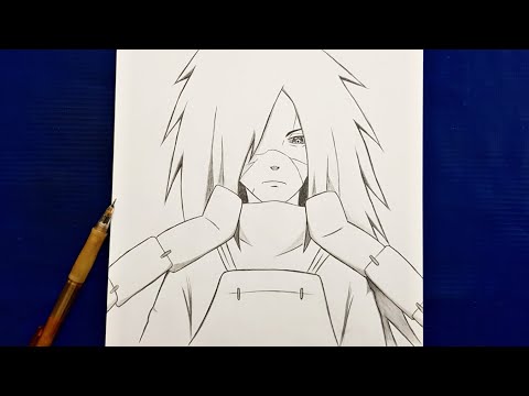 how to draw Madara ( Naruto ) | Madara step by step | easy tutorial drawing