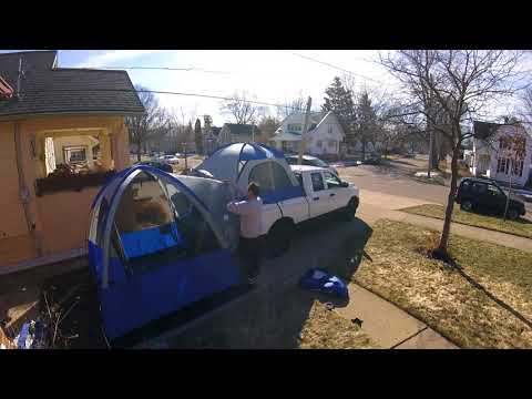 Napier Truck Tent and Expansion Tent Setup