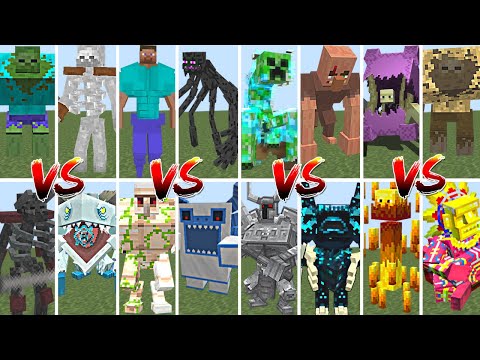 EVERY MUTANT IN MINECRAFT TOURNAMENT | Minecraft Mob Battle