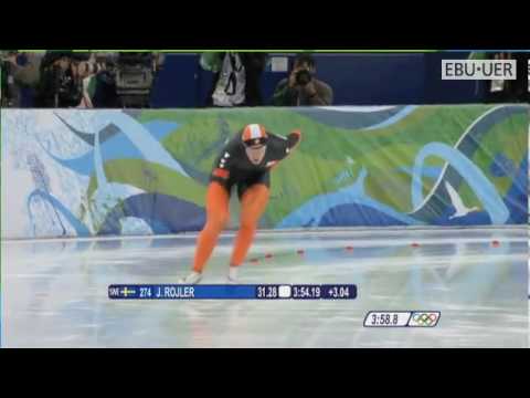 olympic winter games 2010 vancouver Speed skating 5000M J. Blokhuijsen VS. J. Rojler