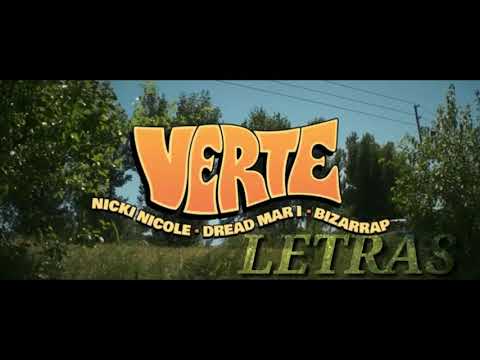 Nicki Nicole, Dread mar I, Bizarrap- VERTE.  (Video letra musical).
