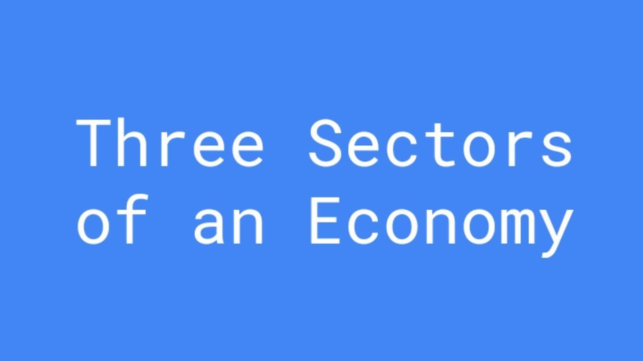 Three Sectors of an Economy - ICSE, Class 9, Economics