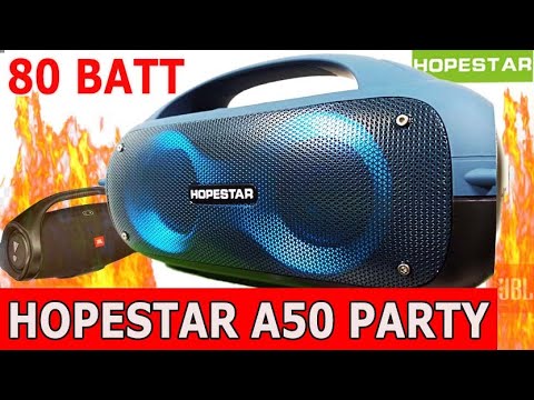 🔥КОЛОНКА HOPESTAR A50 PARTY 🔥80 ВАТТ STEREO⭐ОБЗОР | Распаковка | Инструкция 👍
