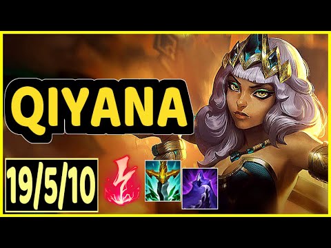 QIYANA VS DIANA - 19/5/10 KDA MID GAMEPLAY GRANDMASTER I
