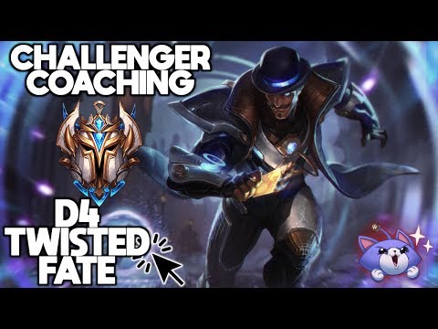 Challenger Coaching Diamond 4 Twisted Fate - Wave Manipulation, Ult Usage, Trades, Positioning