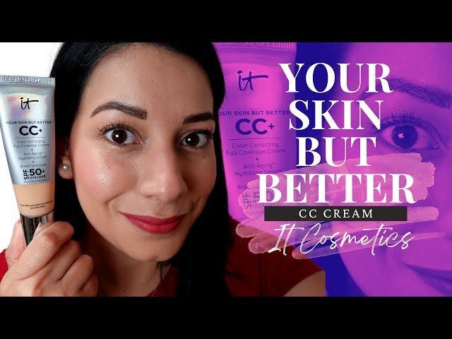 Vídeo relacionado con IT Cosmetics, Base de Maquillaje, Tratamiento Antiedad e Hidratante con SPF50+, Cobertura Total, Acabado Natural, 12 Tonos Disponibles, Light Medium, YSBB CC+, 12ml
