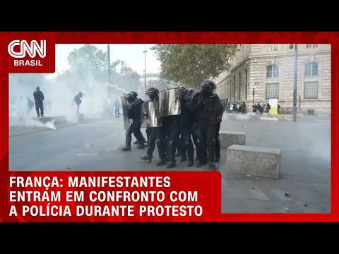 França vive um dos maiores dias de protestos; manifestantes entraram em confronto com polícia | CNN