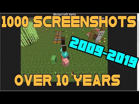My 10 year Minecraft story, in 1000 screenshots [2009-2019] Video