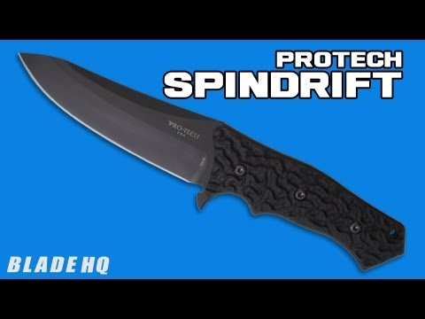 Pro-Tech Spindrift Knife Elishewitz Fixed Blade Black/Gray G10 (5.5" Black) SD4