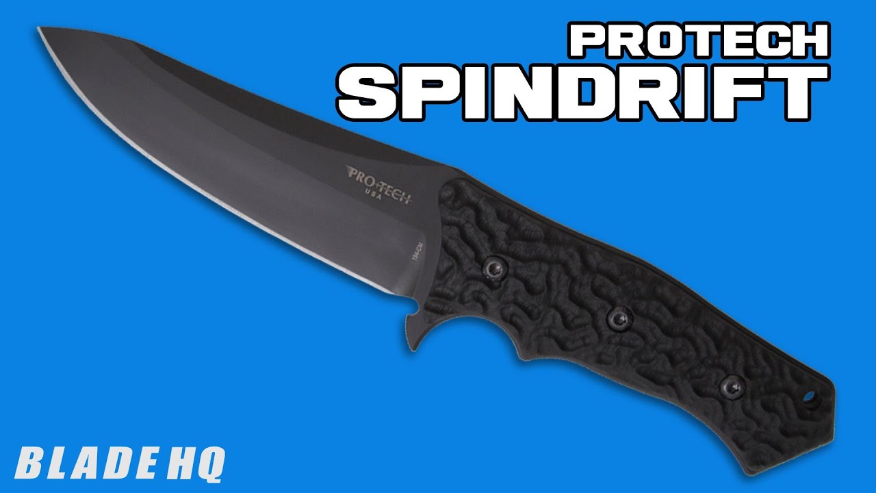 Pro-Tech Spindrift Knife Elishewitz Fixed Blade Black G10 (5.5" Black) SD3