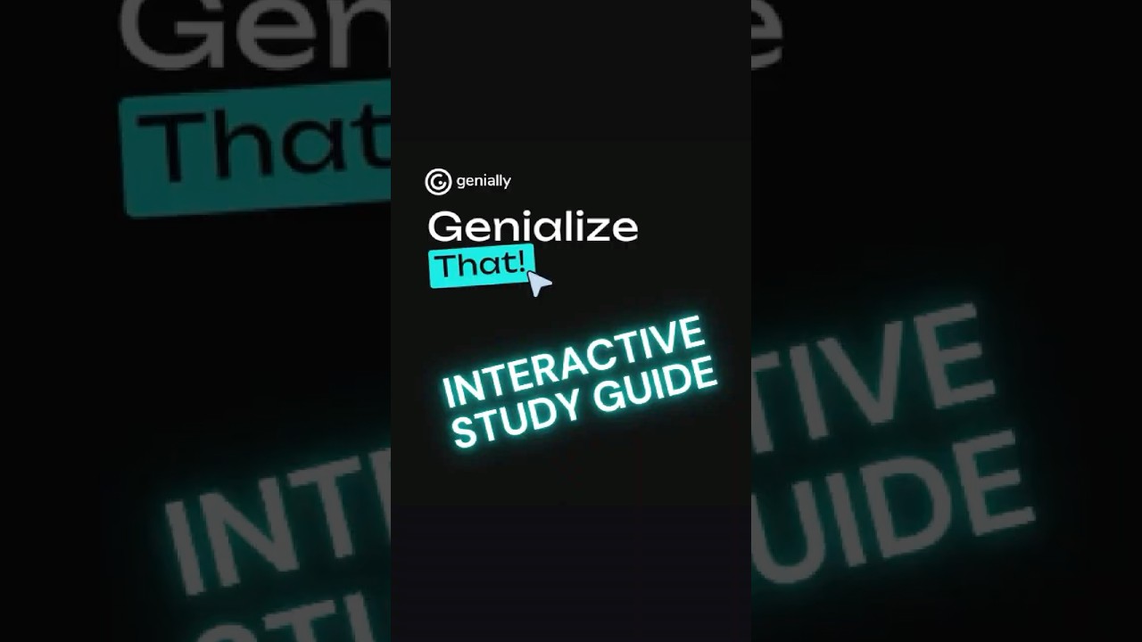 Genialize That: Study Guide to Interactive Review #GenializeThat #InteractiveLearning #Review