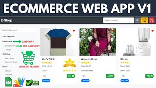 Ecommerce Web App With Wishlist Feature | E shop Web App Using Apps Script | C2