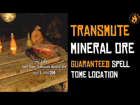 Transmute Mineral Ore - Spell Tome Location (TES V Skyrim)