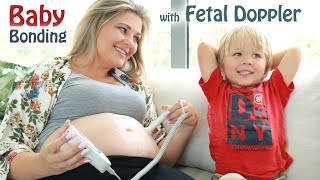 BABY BONDING using a BABY DOPPLER  ❤️  SonolineB Fetal Doppler