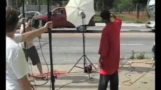 Soulja Boy Behind the scenes of a photoshoot  with Dave Hill