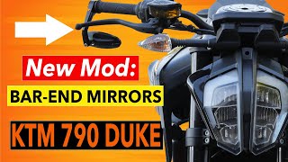 KTM 790 Duke - Bar End Mirrors Install