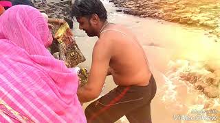 preview picture of video 'Shiva Rudri Visharjan at Rajghat dam'