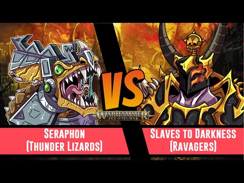 Warhammer Age of Sigmar Battle Report: Seraphon vs Slaves to Darkness