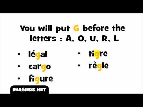 FRANSK LEKTION = Udtale = Lyden G