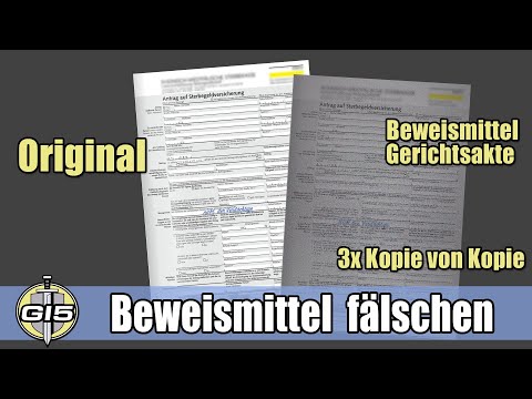 Beweismittel fälschen