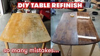 DIY | How to Refinish an Old Dining Table