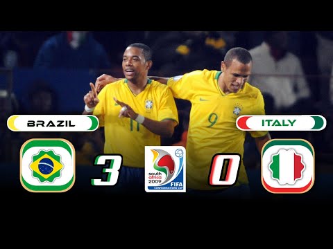 Brazil 🇧🇷 × 🇮🇹 Italy | 3 × 0 | HIGHLIGHTS | All Goals | Confederations Cup 2009