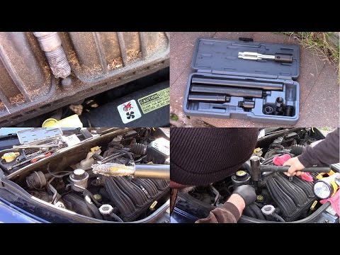 PT Cruiser stripped spark plug thread repair with Lisle 65000