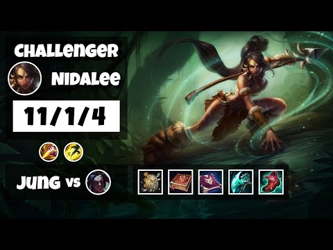 Nidalee Jungle S11 11.6 Challenger Replay (11/1/4) - KOREAN