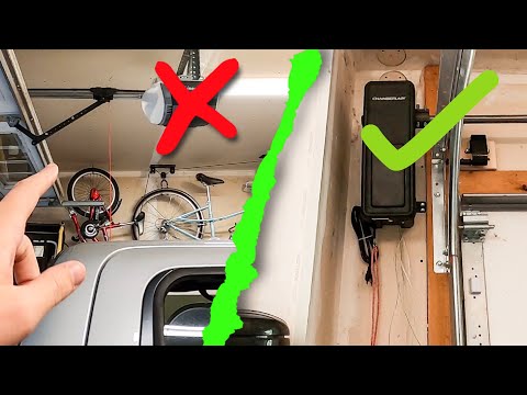 Every Garage NEEDS THIS!! ***Wall Mounted Opener Install***