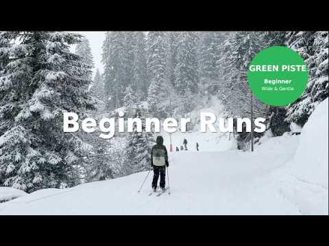 👉 Follow This Beginner Route in Les Gets — Day 1 Greens to First Blue ❄️