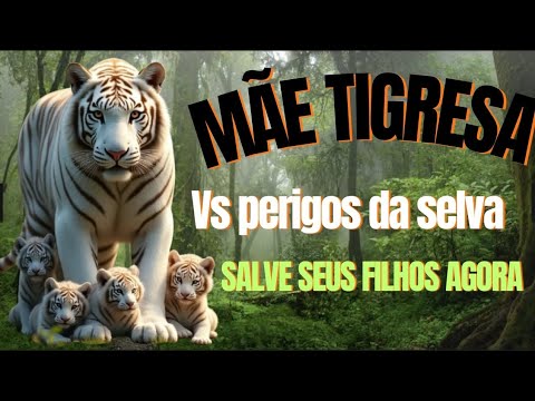 A Épica Jornada de uma Tigresa Mãe: Protegendo e Alimentando Seus 4 Filhotes na Selva Selvagem  
