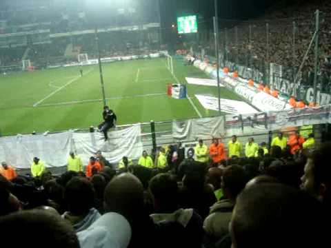 asse 0 - 1 lyon supporters lyonnais!!! 12e journée 31/10/09