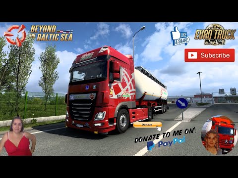 Euro Truck Simulator 2 (1.44 Beta) Delivery to Kaliningrad Russia Baltic Sea DLC+ DLC's & Mods