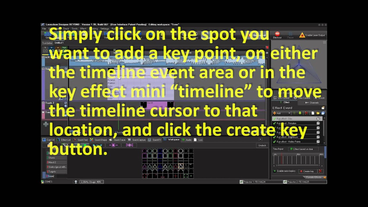 BEYOND Beam Show Timeline Tutorial