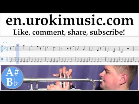 Trumpet lessons Miley Cyrus - Malibu Sheet Music Tutorial Part#1 um-i352