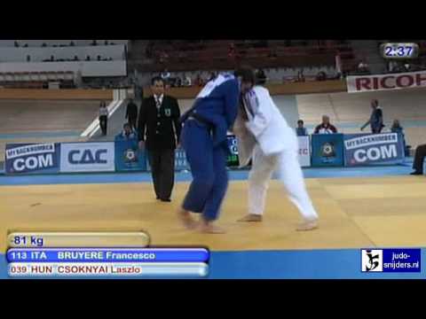 Judo 2010 World Cup Men Vienna: Francesco Bruyere (ITA) - Laszlo Csoknyai (HUN) [-81kg]