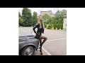 4k Granate Styling Walking In Public Wonderful Orawa Castle Slovakia Miniskirt High Heels