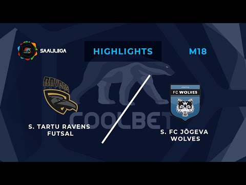 Tartu Ravens Futsal - FC Jõgeva Wolves. Coolbet Saaliliiga. MD 18. Highlights