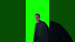 Hayden Christensen turning around Darth Vader style green screen