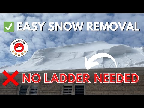 BEST Roof Rake For Snow Removal! ❄️ SNOWPEELER Review