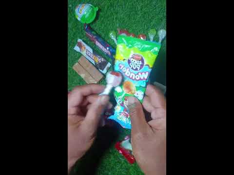 Satisfying video Asmr lollipops candy and chocolate gummy candy unboxing video Asmr