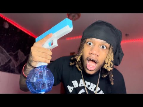 UNBOXING GLOCK WATER GUN *THINGS GOT REALLY WET*💦🔫